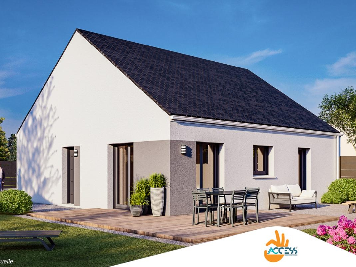 Terrain + maison 70 m²
