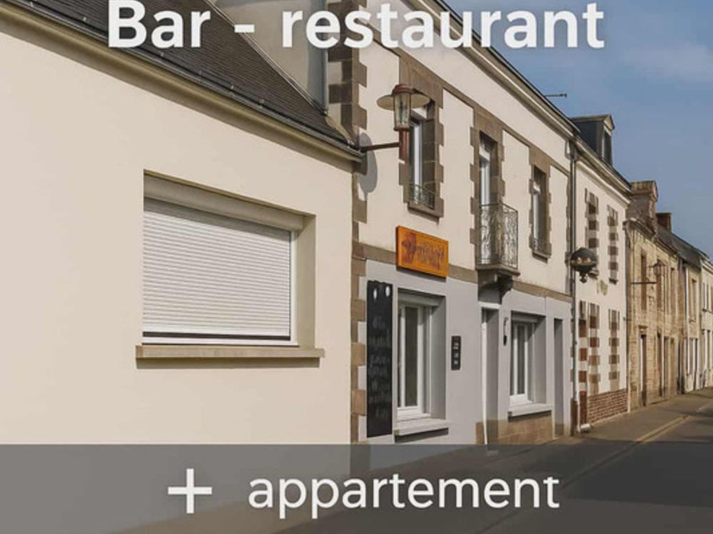 À vendre Murs commerciaux libres - Bar Restaurant - avec appartement de fonction secteur Redon (10 min)