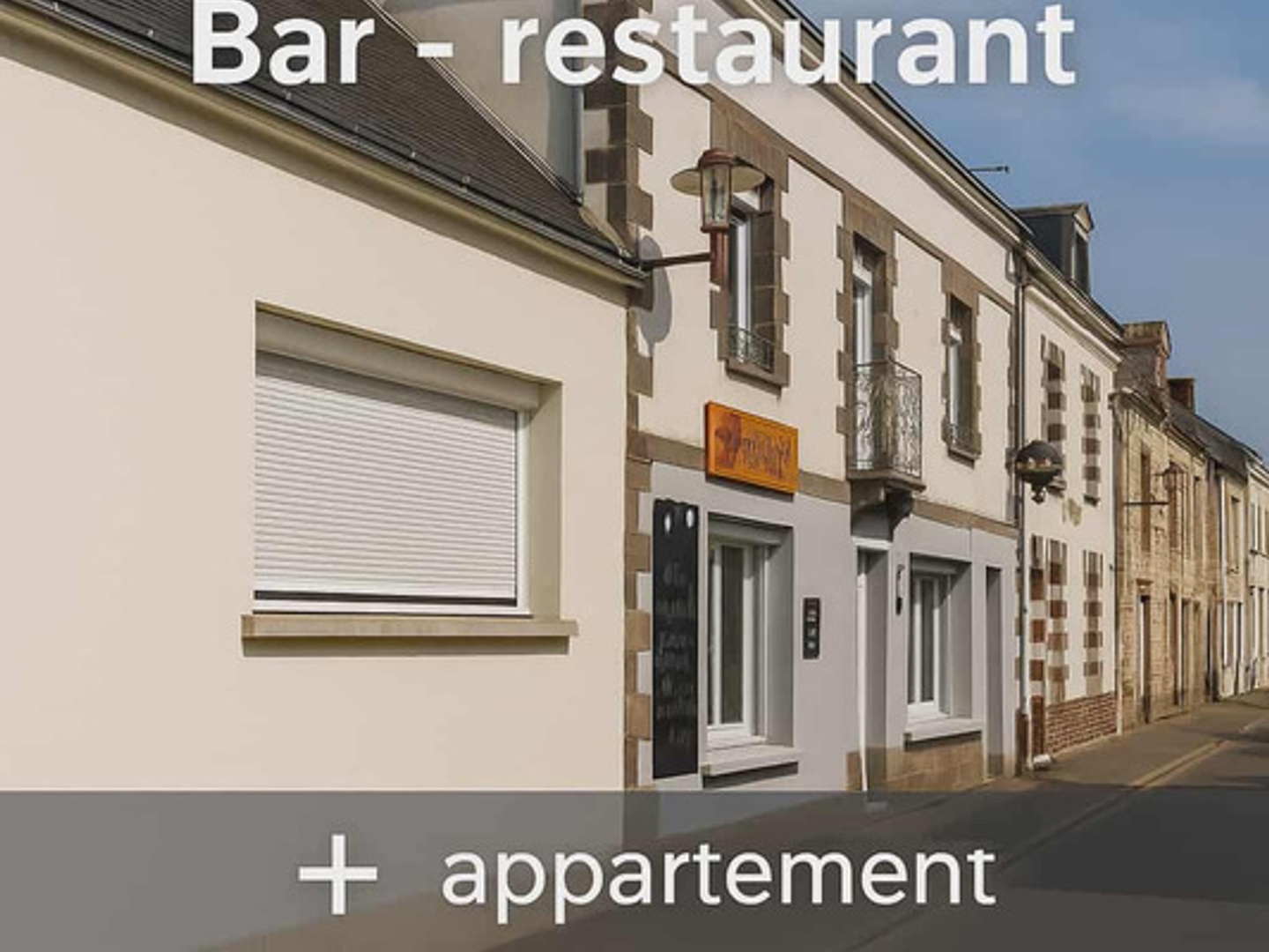À vendre  Murs commerciaux libres - Bar Restaurant - avec appartement de fonction  secteur Redon (10 min)