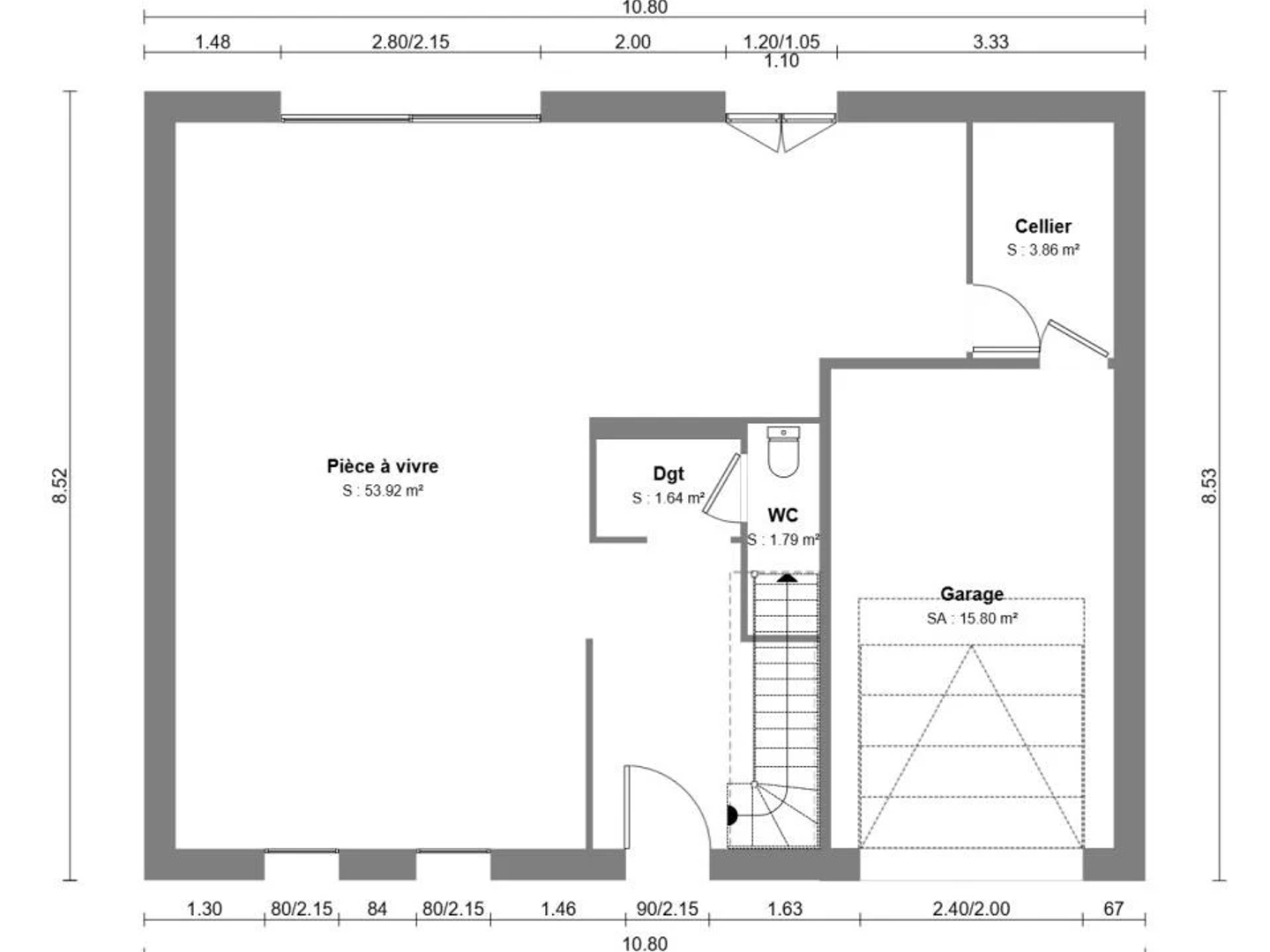 Maison à vendre - 5 pièces - 90m2 - Iwuy (59141)