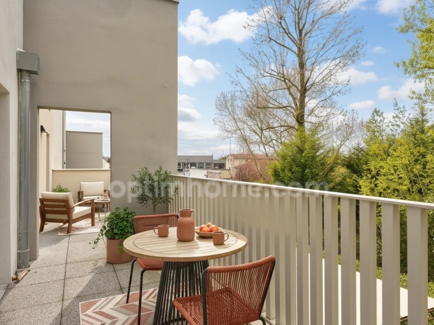 Duplex moderne en dernier étage - 3 chbres + suite parentale - 2 terrasses - Craponne centre