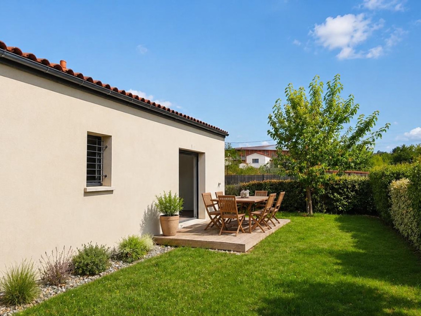 MAISON T3 DE PLAIN-PIED (2019) – JARDIN – CARPORT