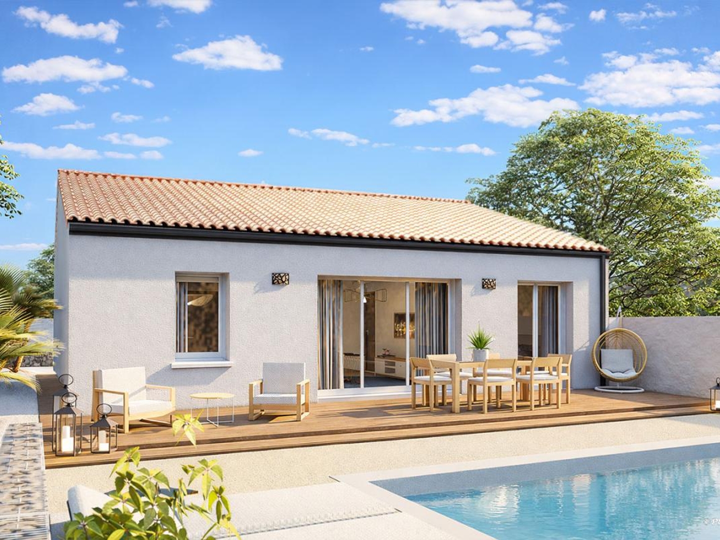 Terrain + maison 71 m²