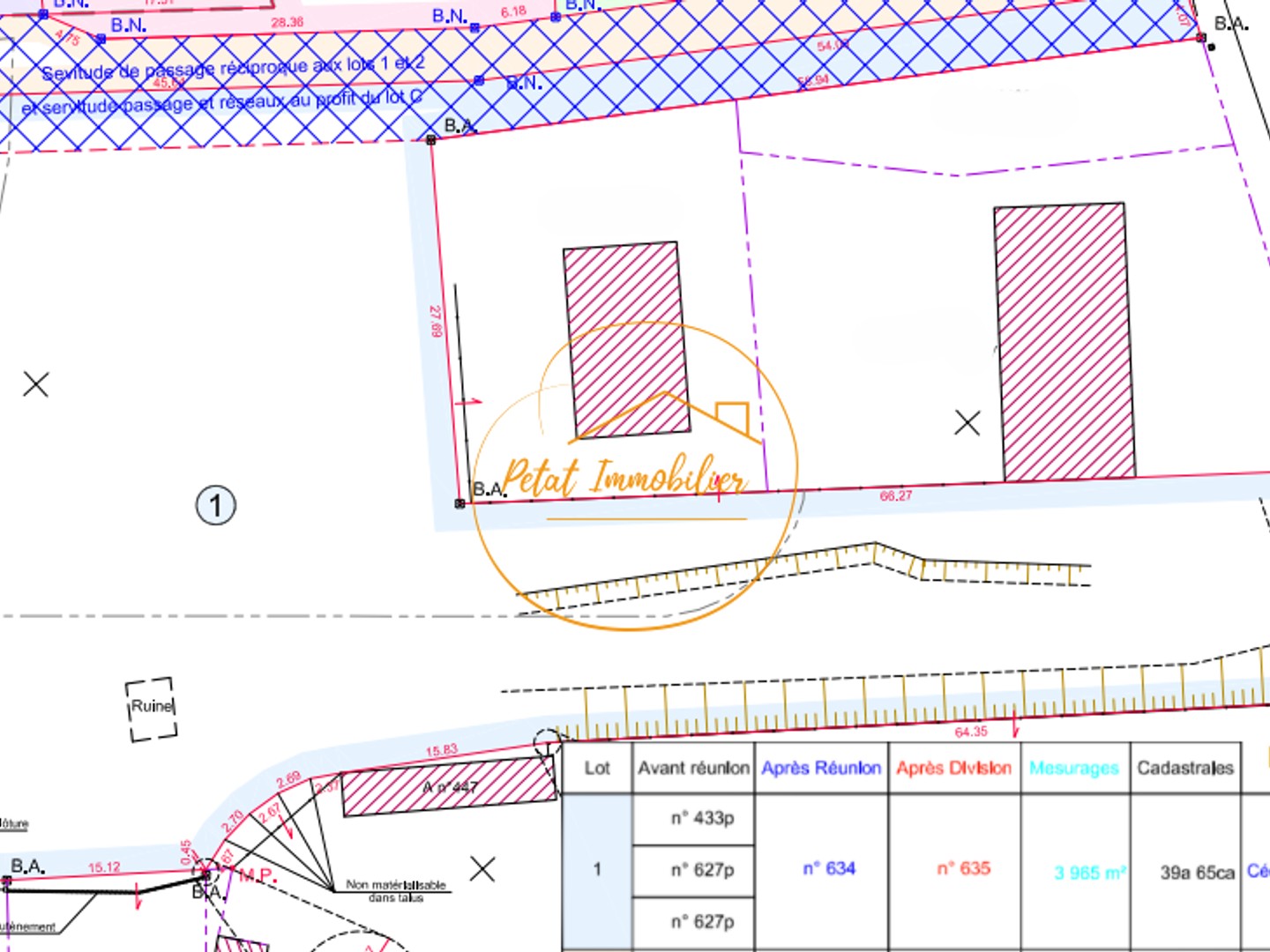 Lot no1 - Beaugency, terrain à batir non viabilisé de 3965m2