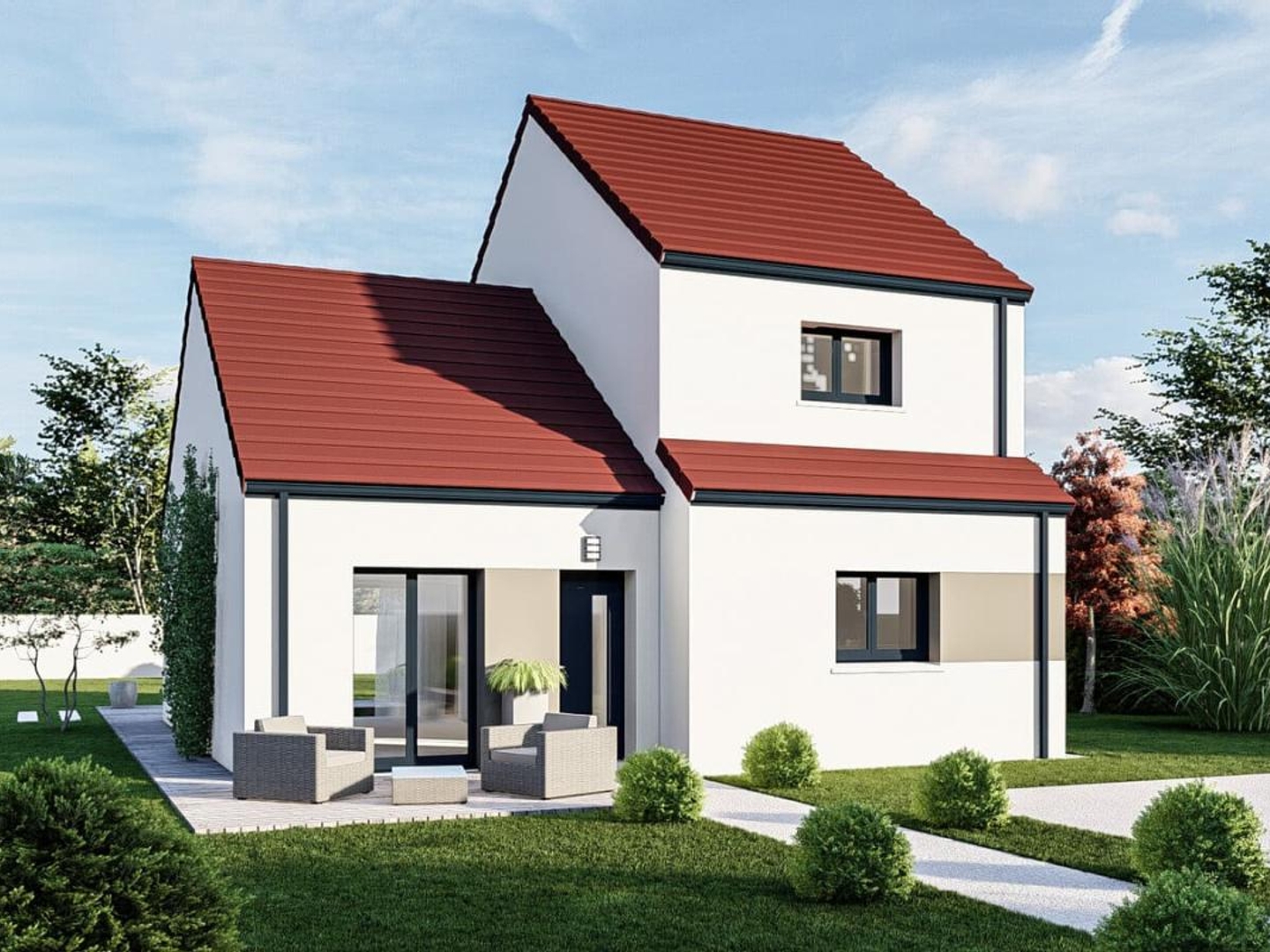 Terrain + maison 102 m²