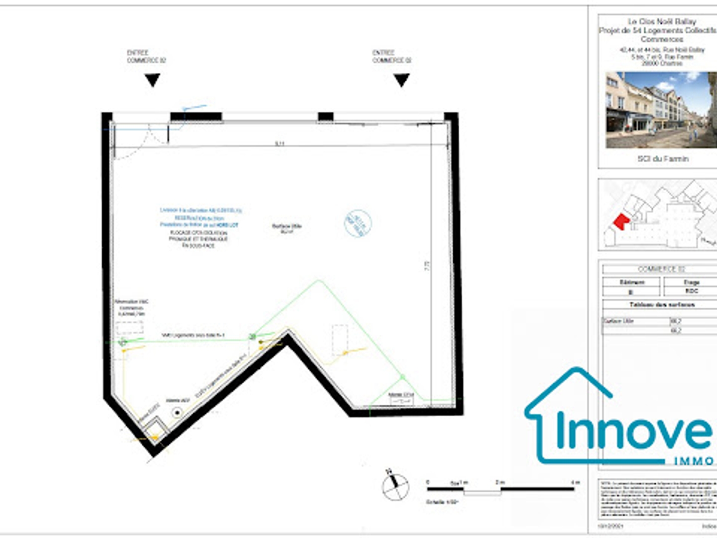 Propriété 5 pièces 66 m²