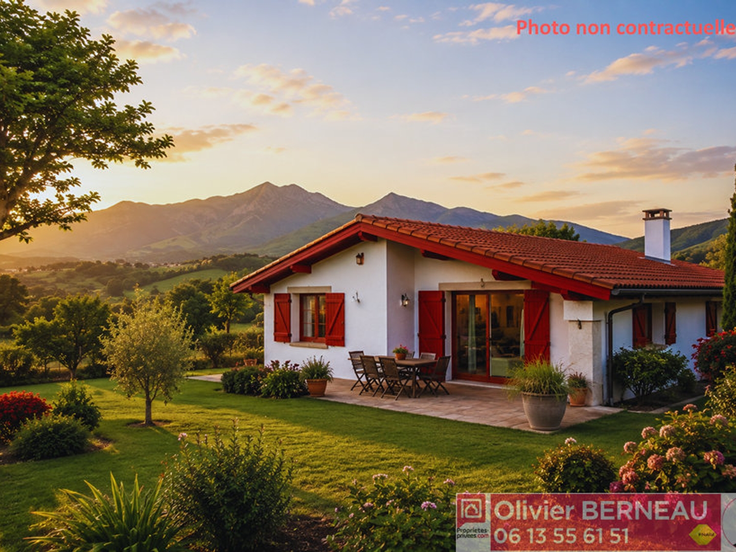 Maison quasi plain pied Espelette 5 pièce(s) 96 m2 avec vue montagnes