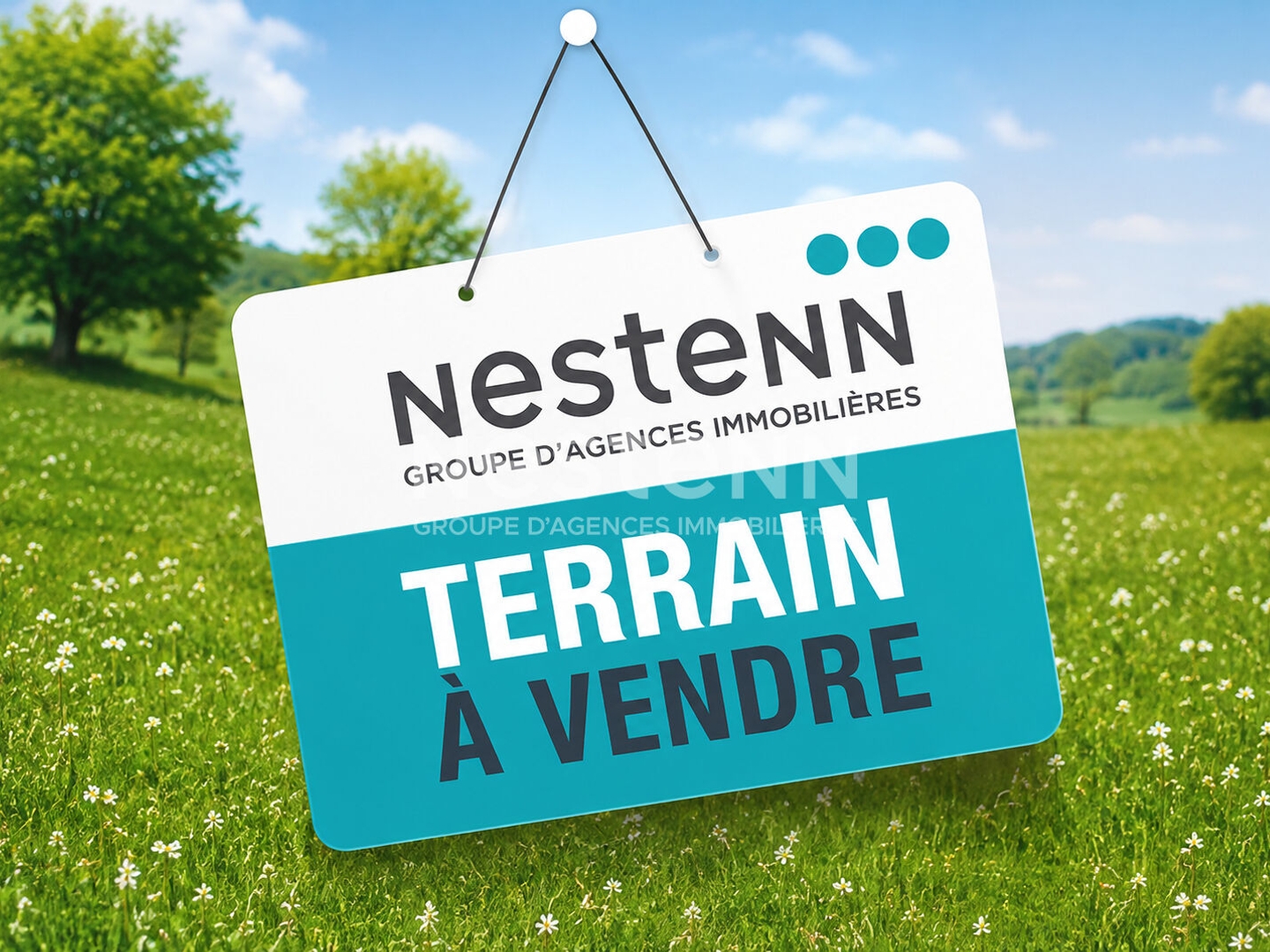 Terrain Questembert RARE Centre ville arboré zone UA