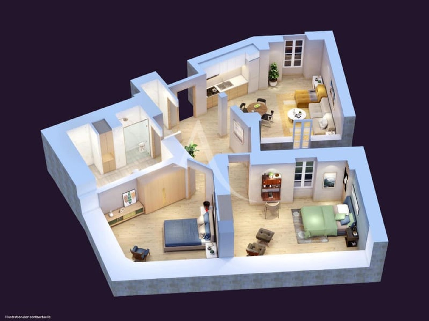 Appartement à vendre - 2 pièces - 41m2 - Nantes (44000)