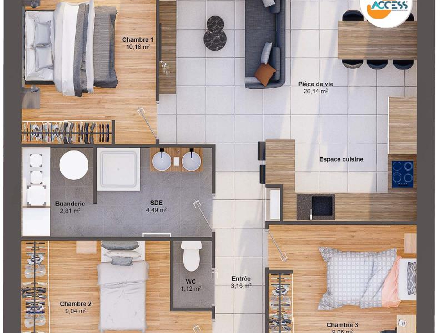 Maison à vendre - 66m2 - Les Brouzils (85260)