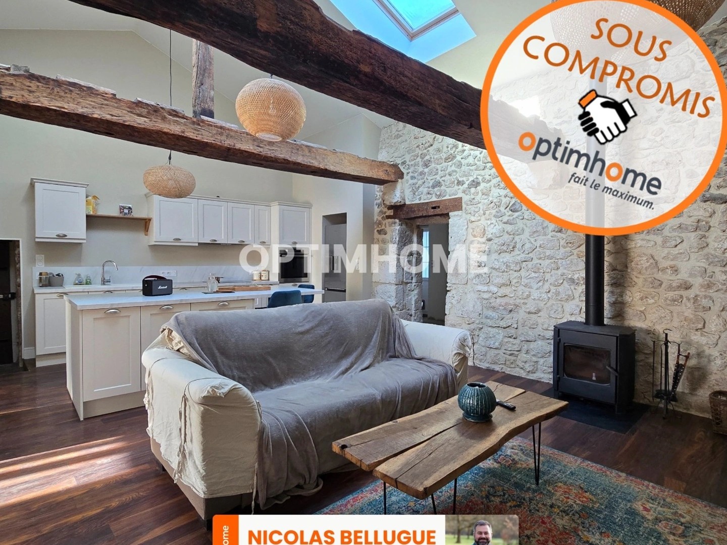 Maison en pierre rénovée