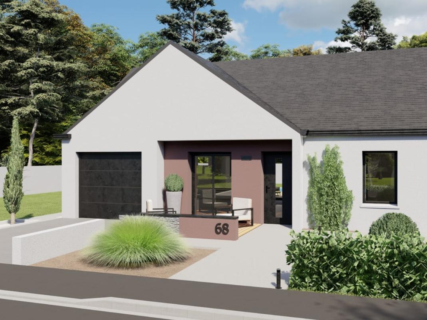 Terrain + maison 68 m²