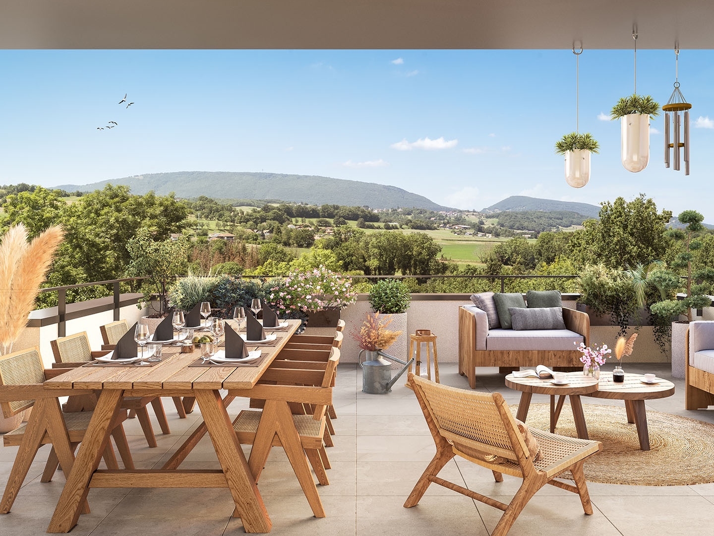À vendre  Appartement T4 attique de 106,30 m² au dernier étage à Reignier-Ésery (74)