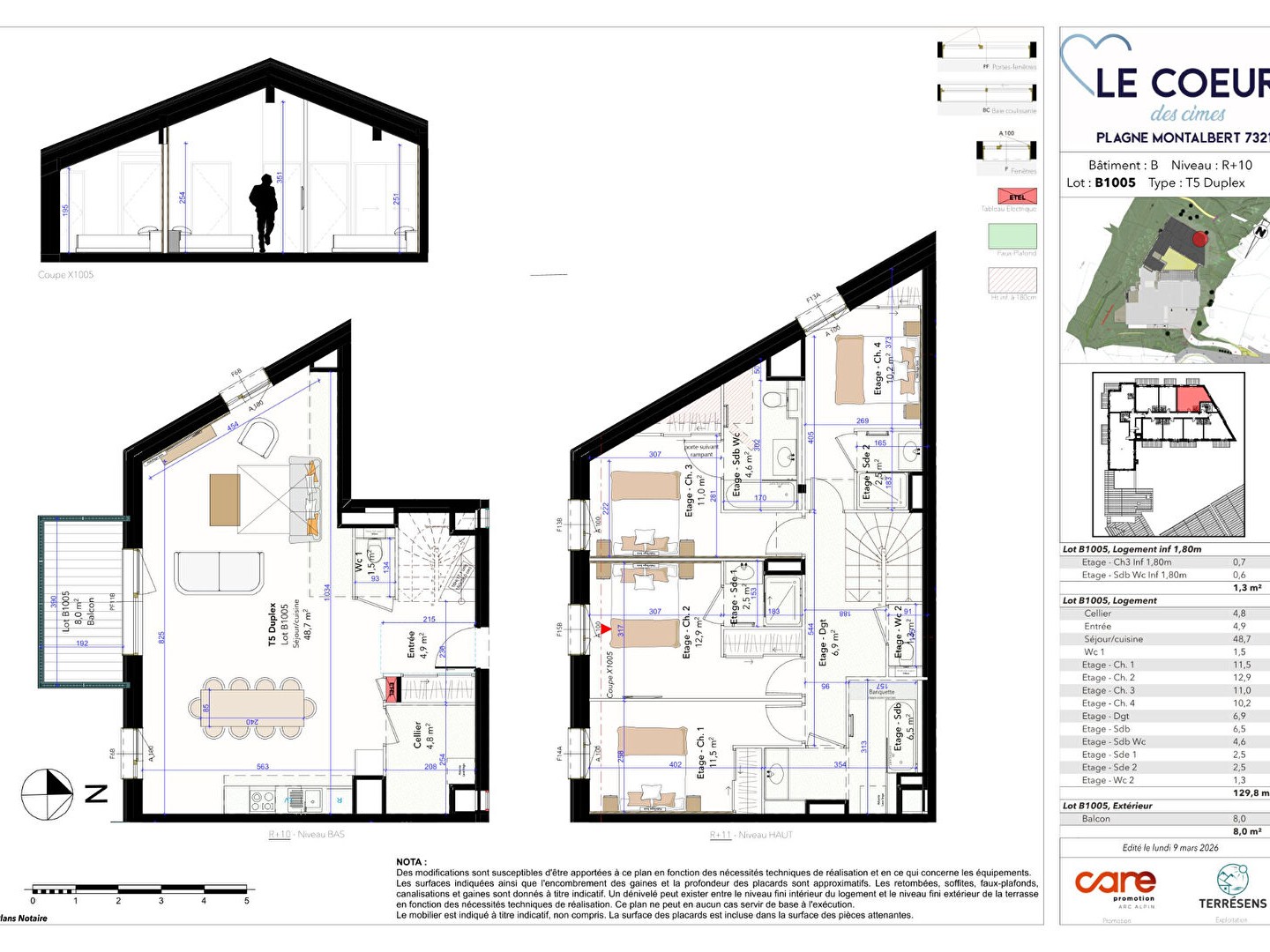 Appartement 5 pièces 131 m²