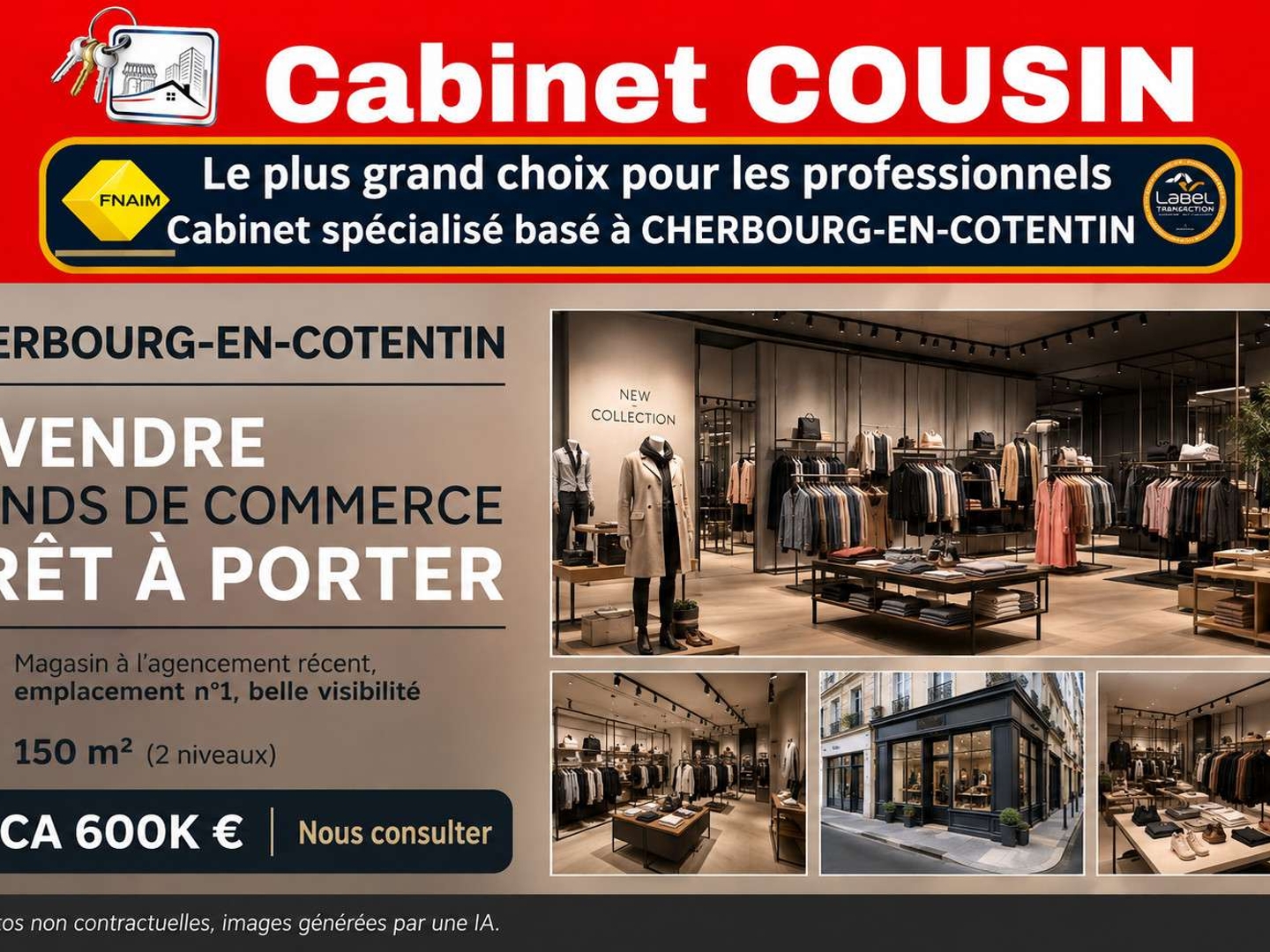AV FDC prêt à porter hommes Cherbourg en Cotentin