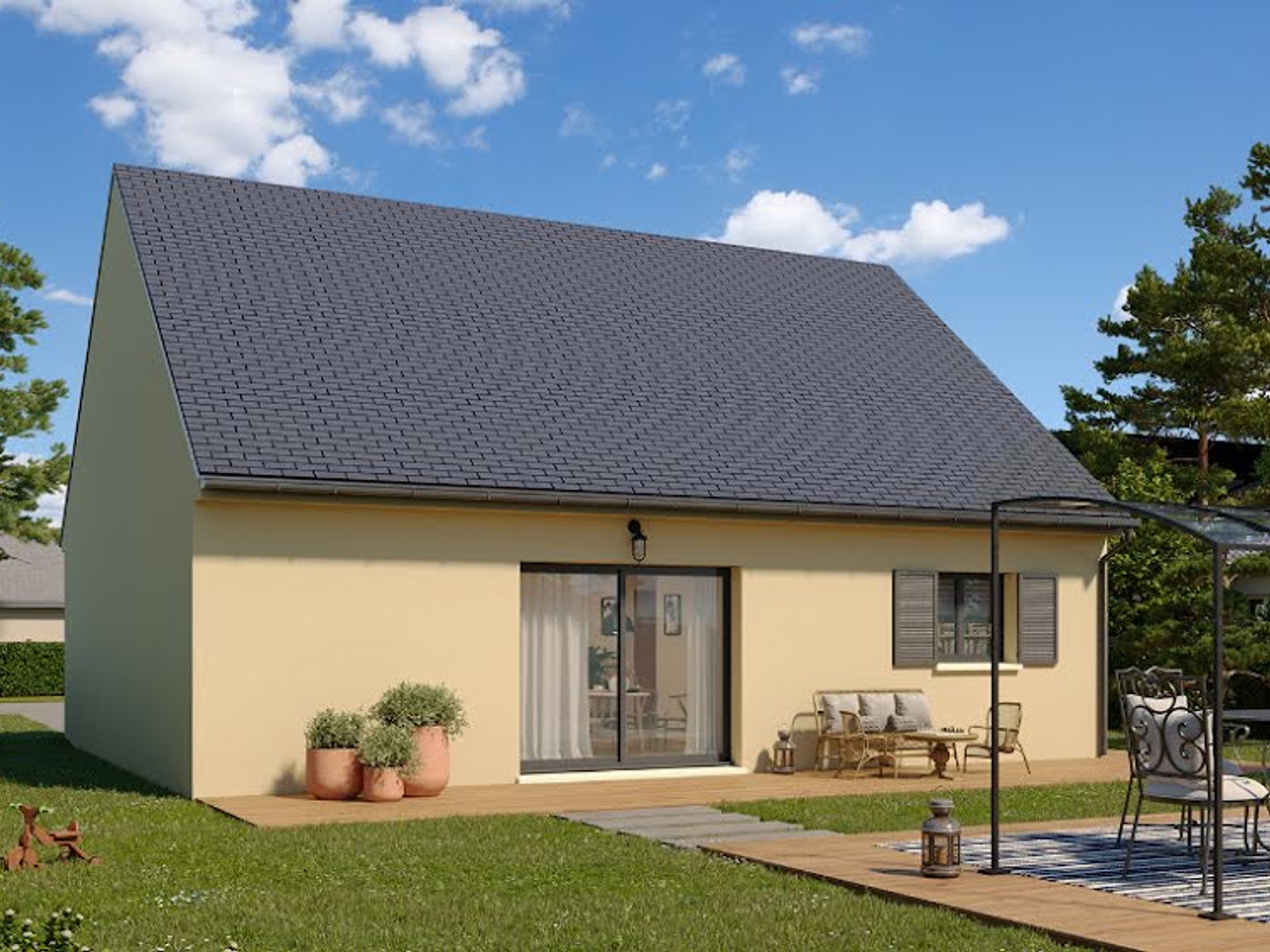 Maison à vendre - 3 pièces - 71m2 - Les Ormes-Sur-Vou... (77134)
