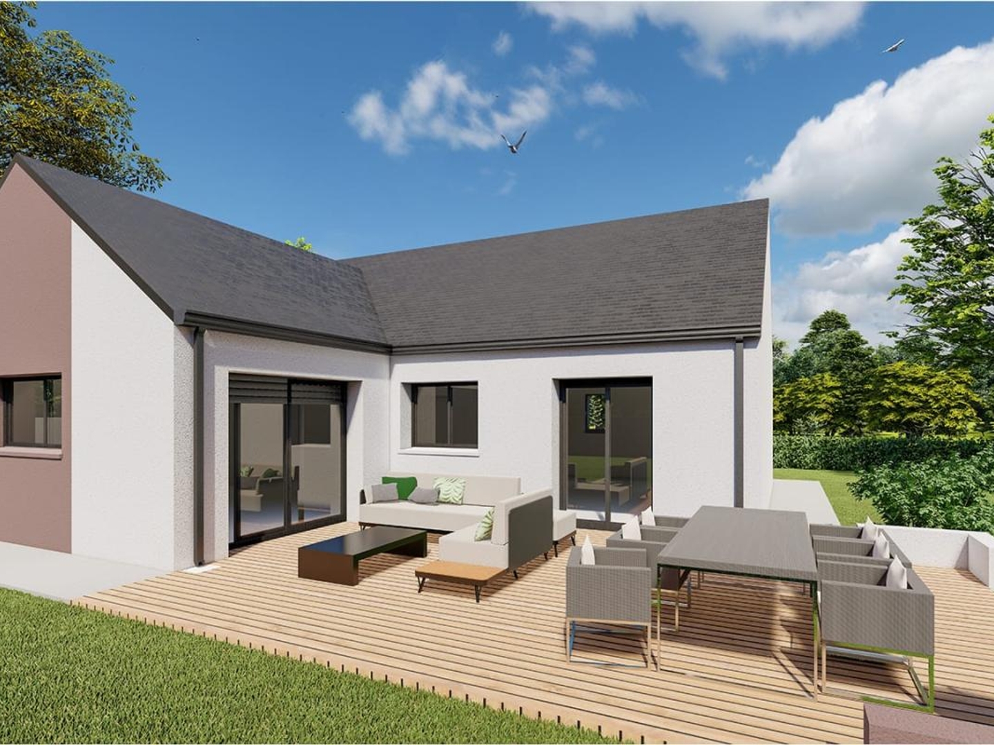 Maison à vendre - 74m2 - Saint-Aubin-Des-Bois (28300)