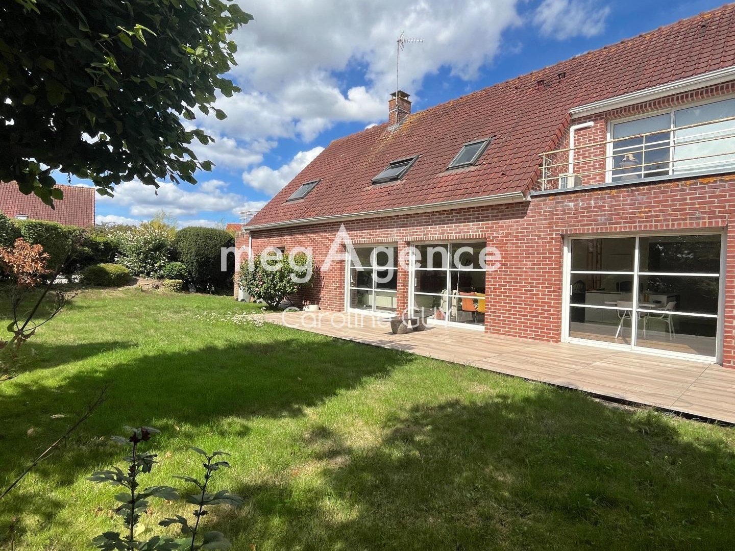 Maison 163m2, 4 chambres, jardin, garage double