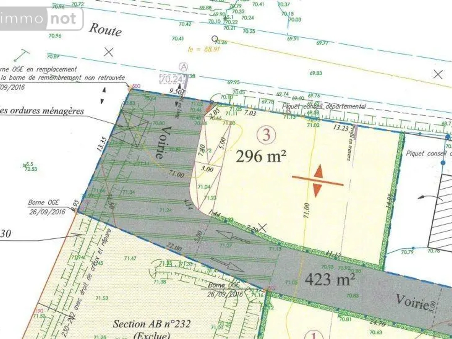 Terrain à vendre - 259m2 - Couville (50690)