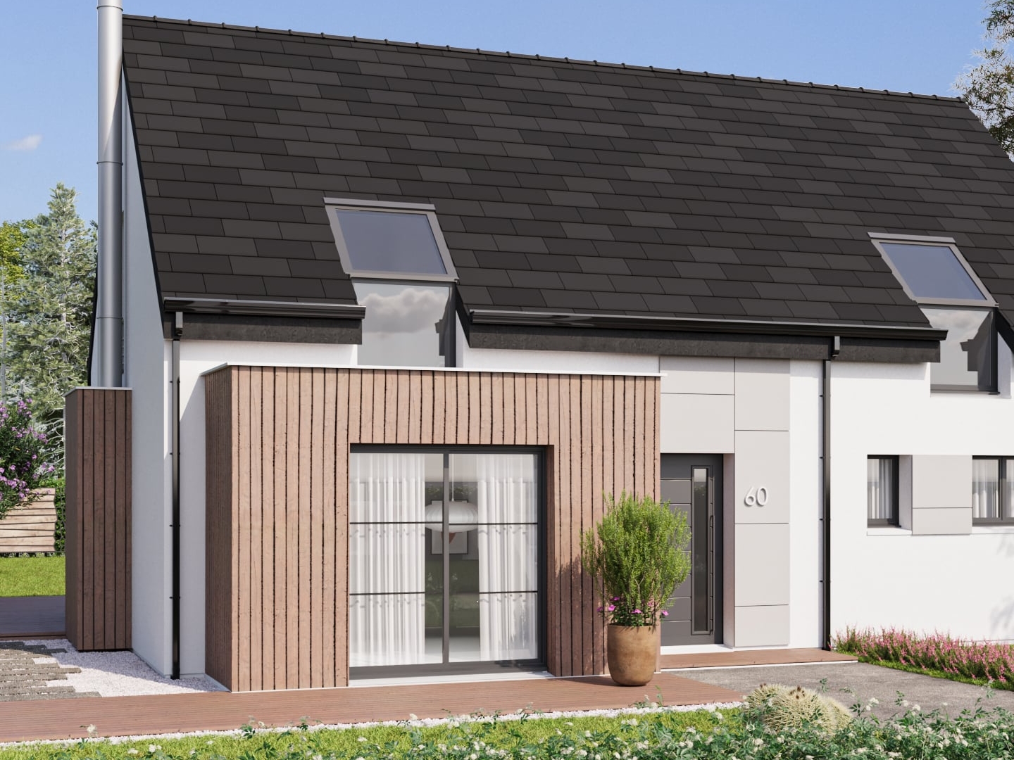 Terrain + maison 124 m²