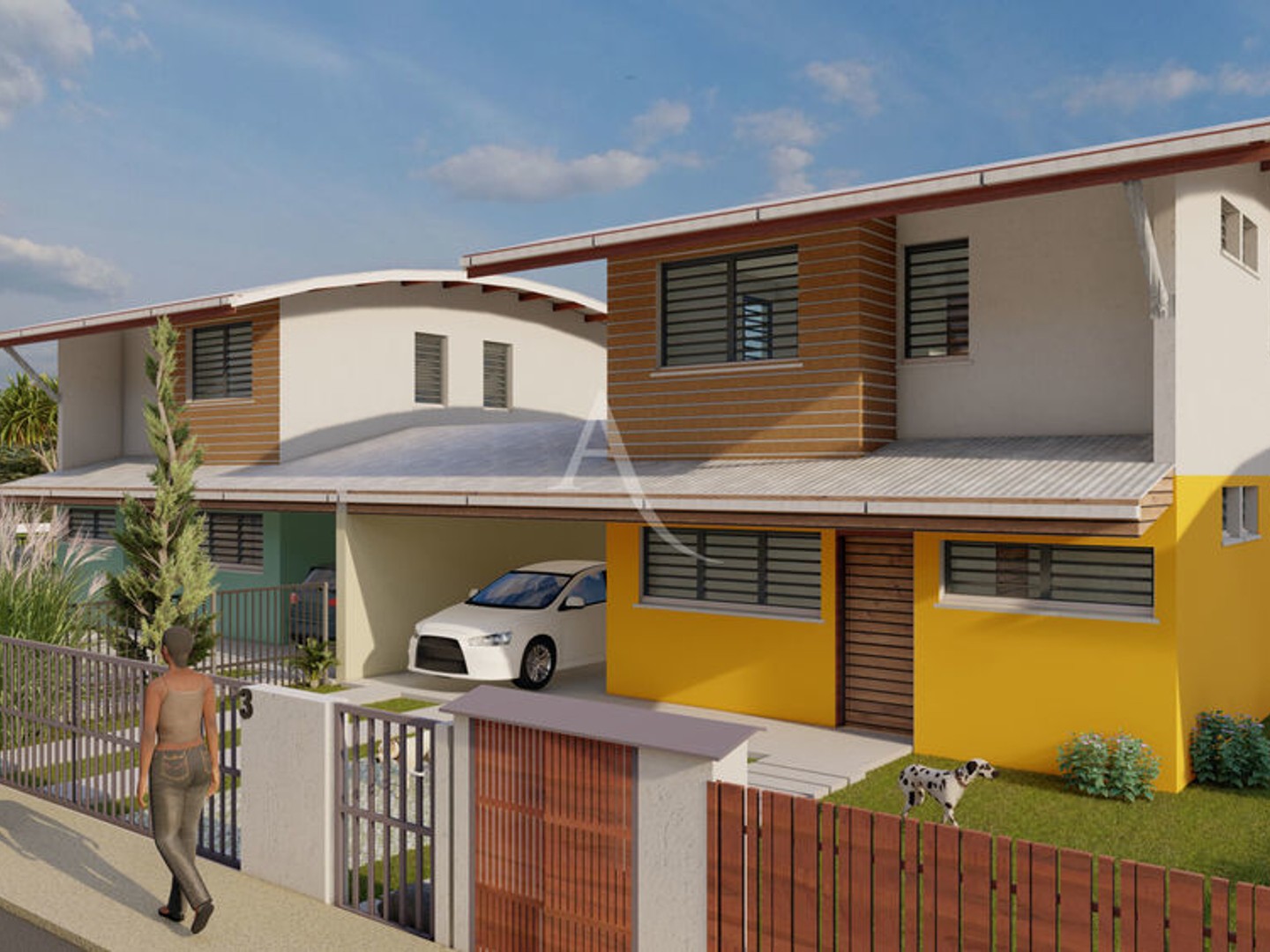Maison neuve T4 DUPLEX jumelée avec GARAGE, TERRASSE et JARDIN , MATOURY