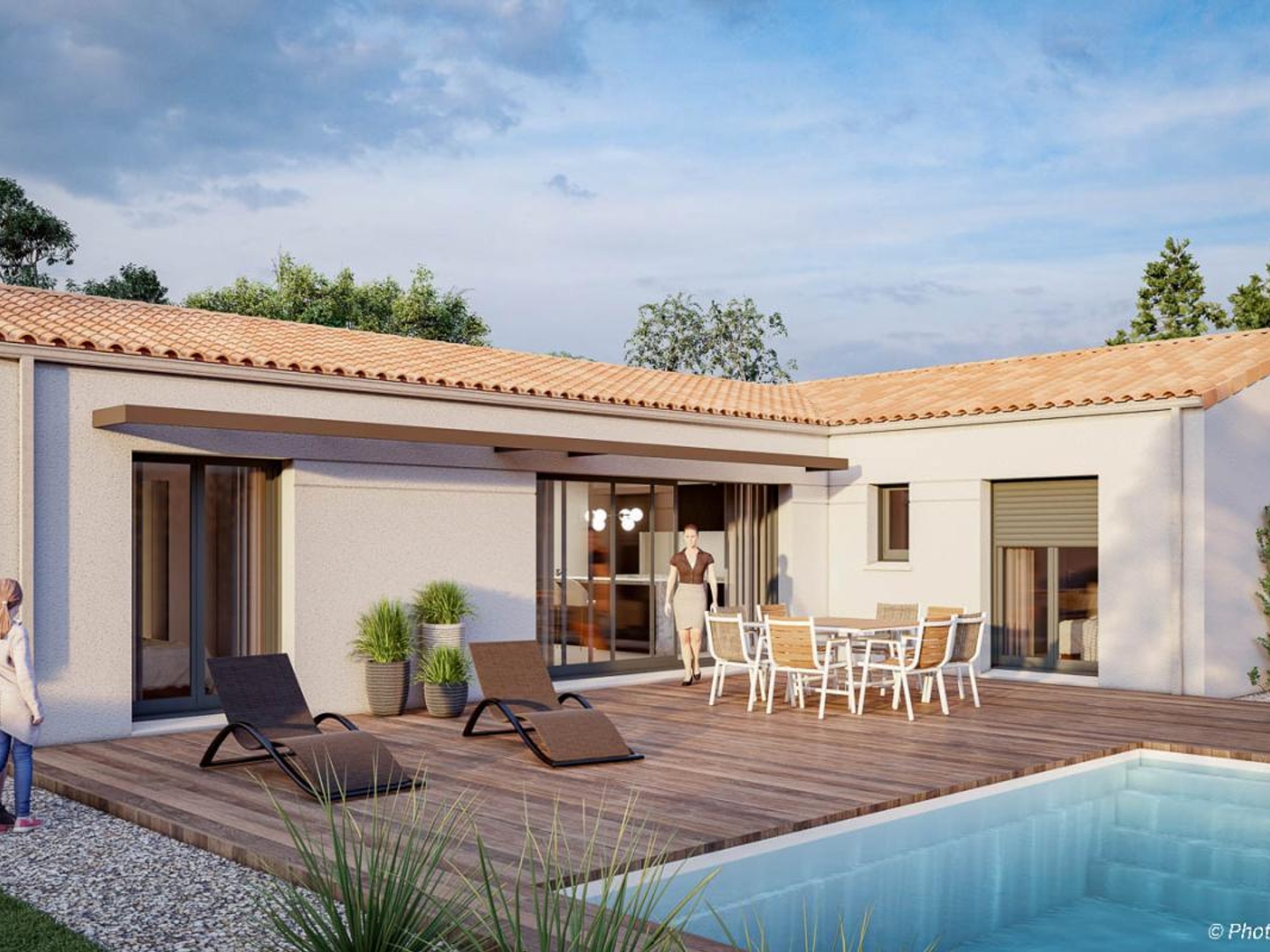 Terrain + maison 92 m²