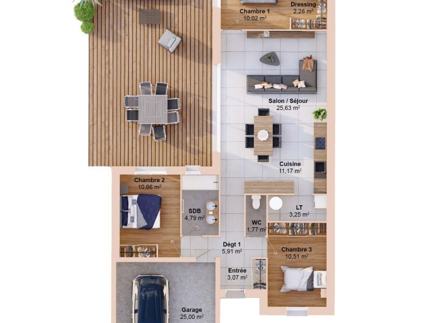 Maison à vendre - 92m2 - Sadirac (33670)