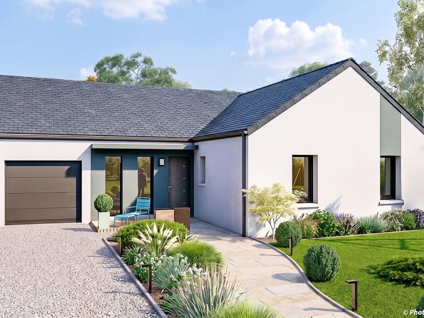 Terrain + maison 90 m²