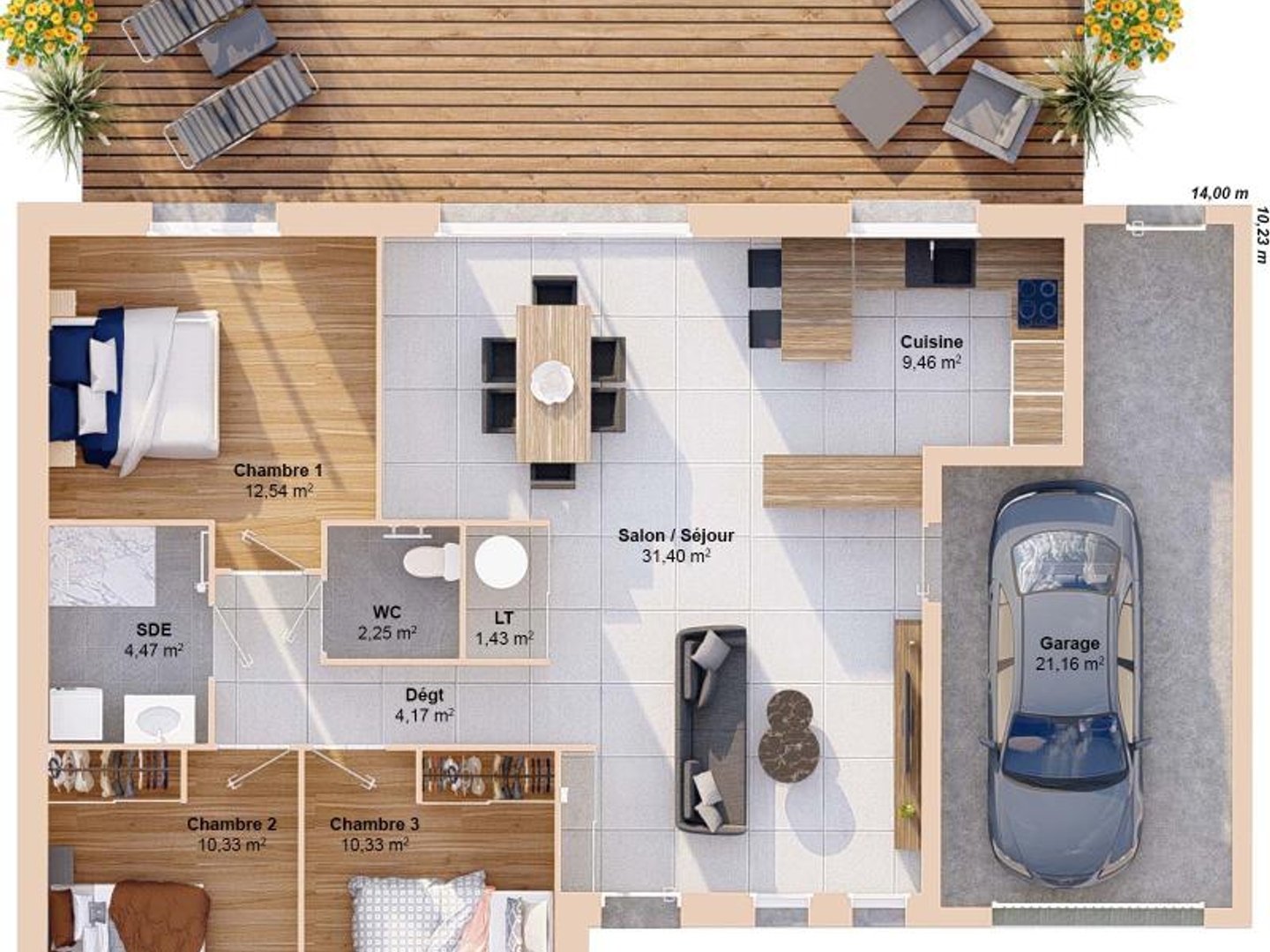 Maison à vendre - 87m2 - Smarves (86240)