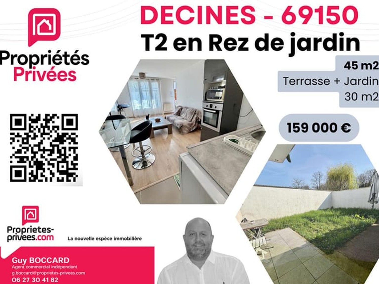 Appartement Decines Charpieu 2 pièce(s)