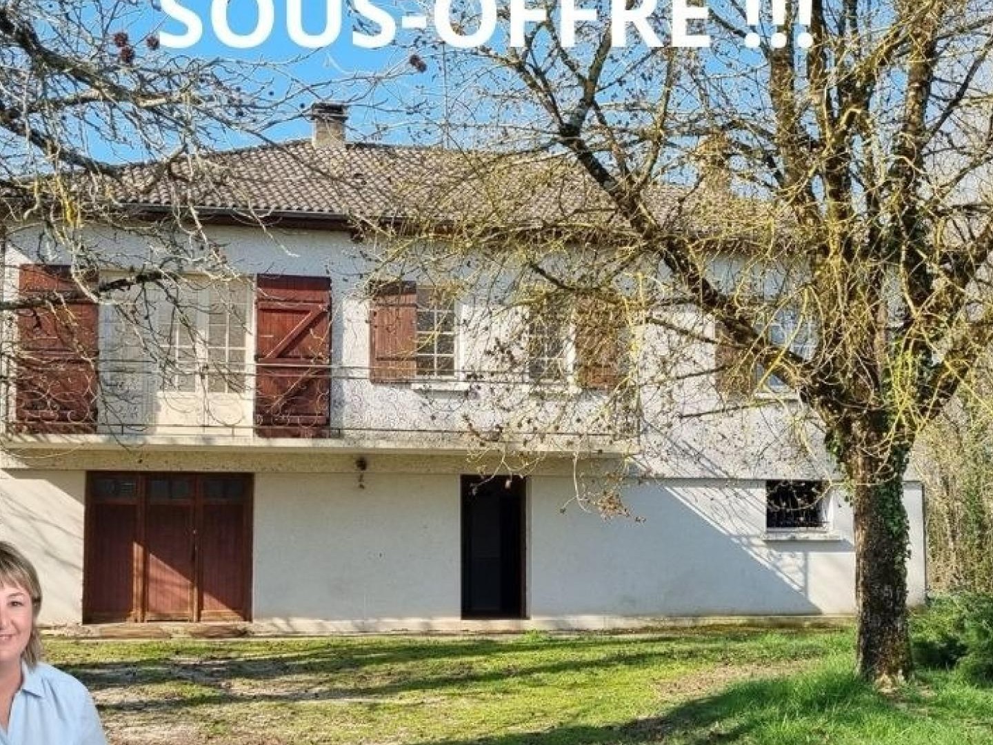 Beaux volumes et très grand terrain en sortie de ville