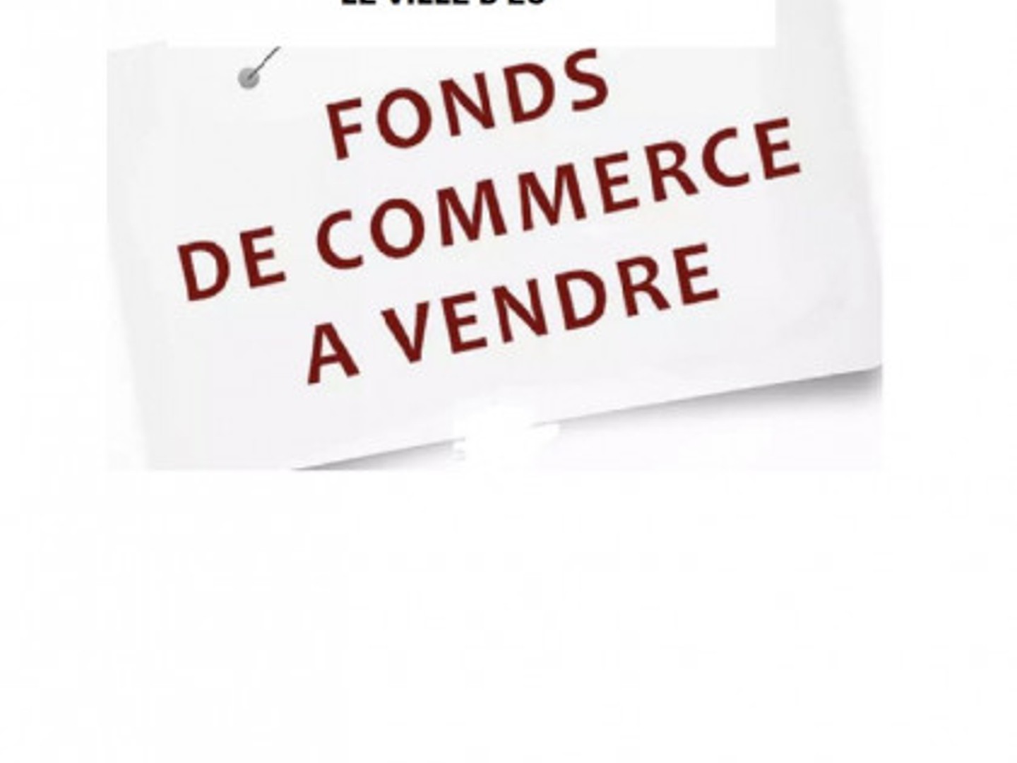 Fonds de commerce 160 m²