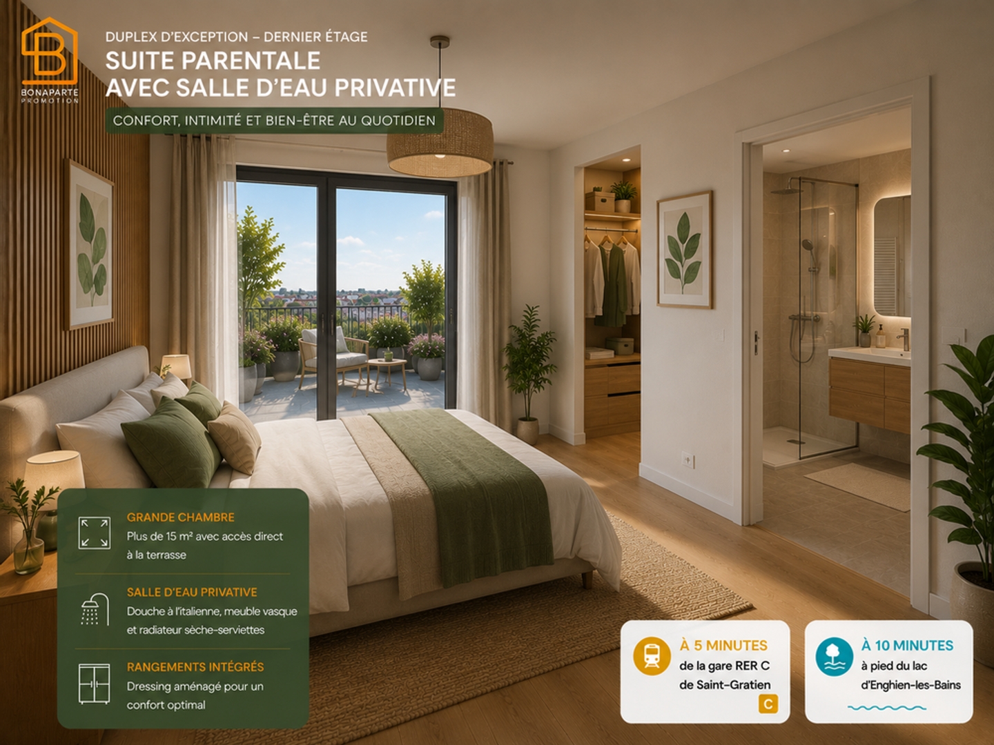 Appartement à vendre - 4 pièces - 145m2 - Saint-Gratien (95210)