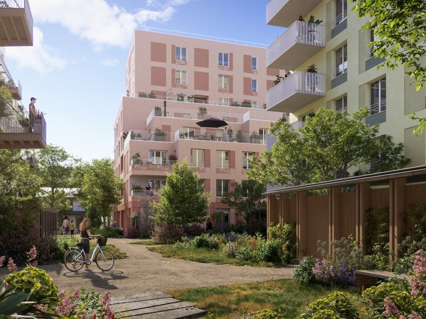 Colombes NEUF T2 44m² + Jardin et Terrasse 15m²