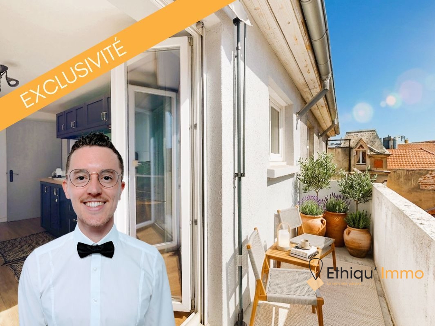 Appartement à vendre - 3 pièces - 51m2 - Mulhouse (68100)