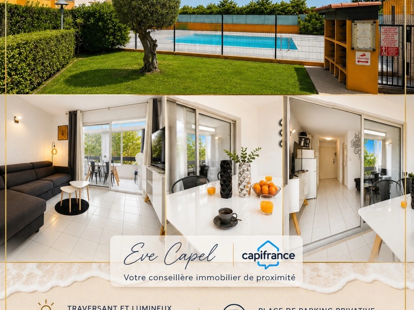 Appartement à vendre - 2 pièces - 25m2 - Agde (34300)