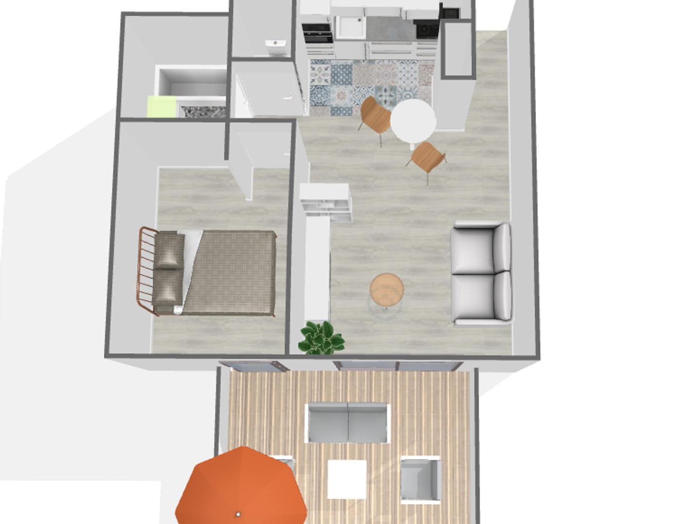 Appartement 2 pièces 38 m²