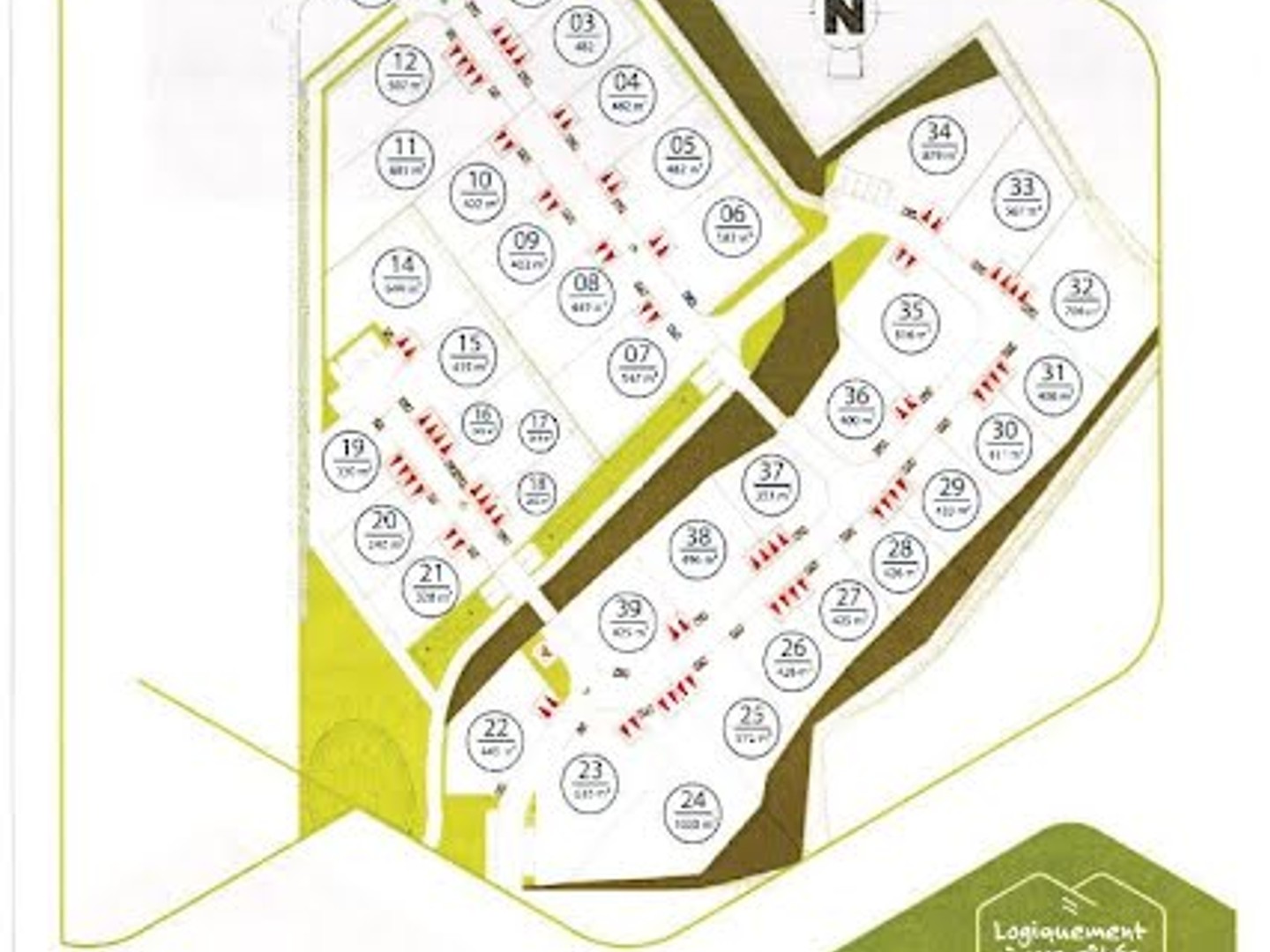 Terrain 482 m²