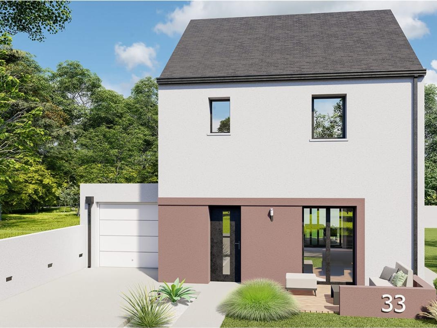 Terrain + maison 82 m²