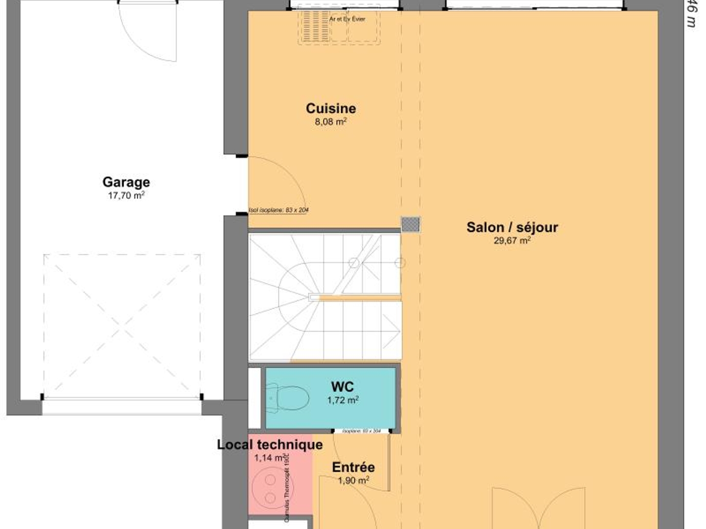 Maison à vendre - 82m2 - Le Temple-De-Bret... (44360)