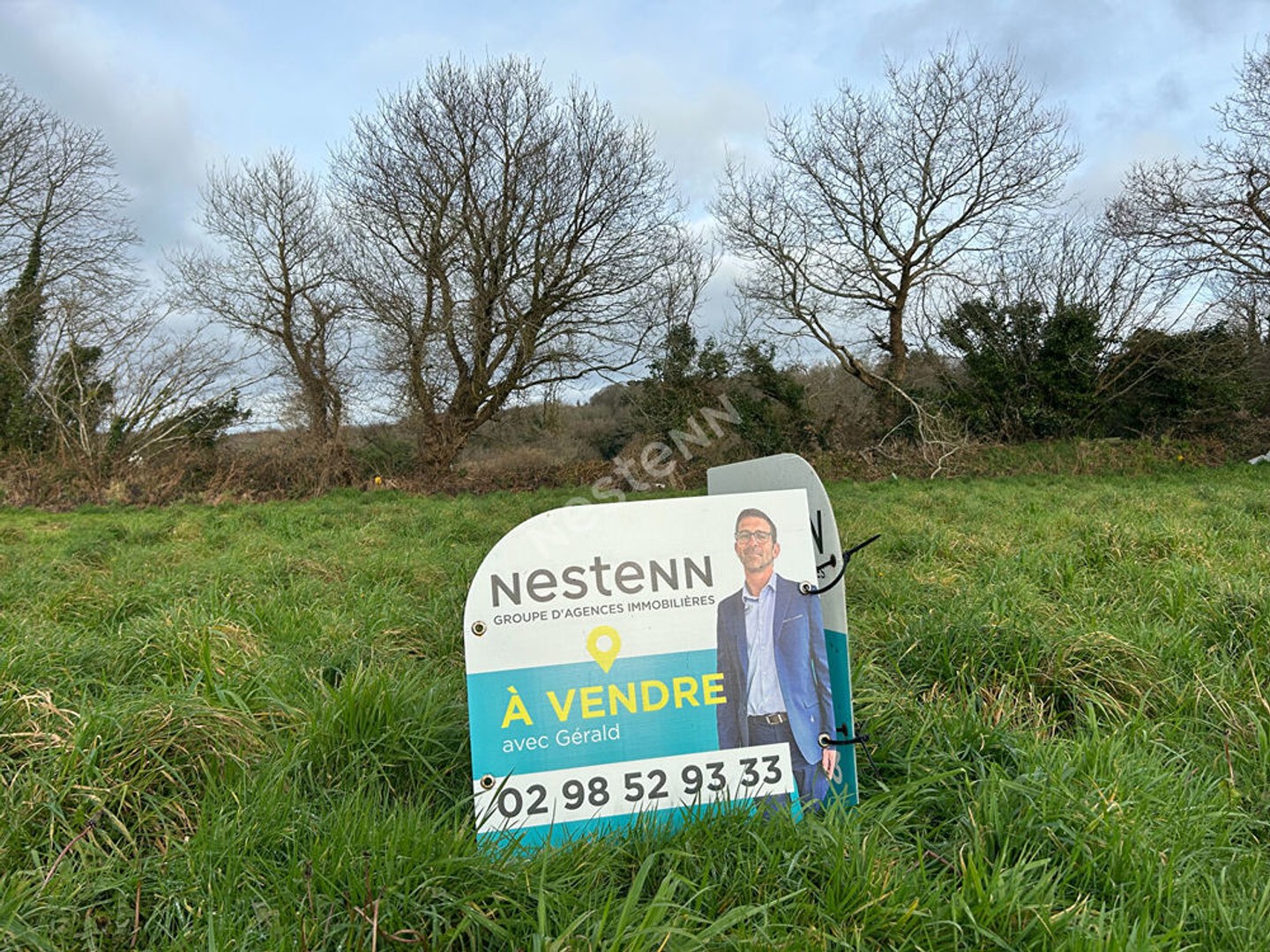 Terrain constructible au coeur du bourg et hors lotissement, Landudal 875m2