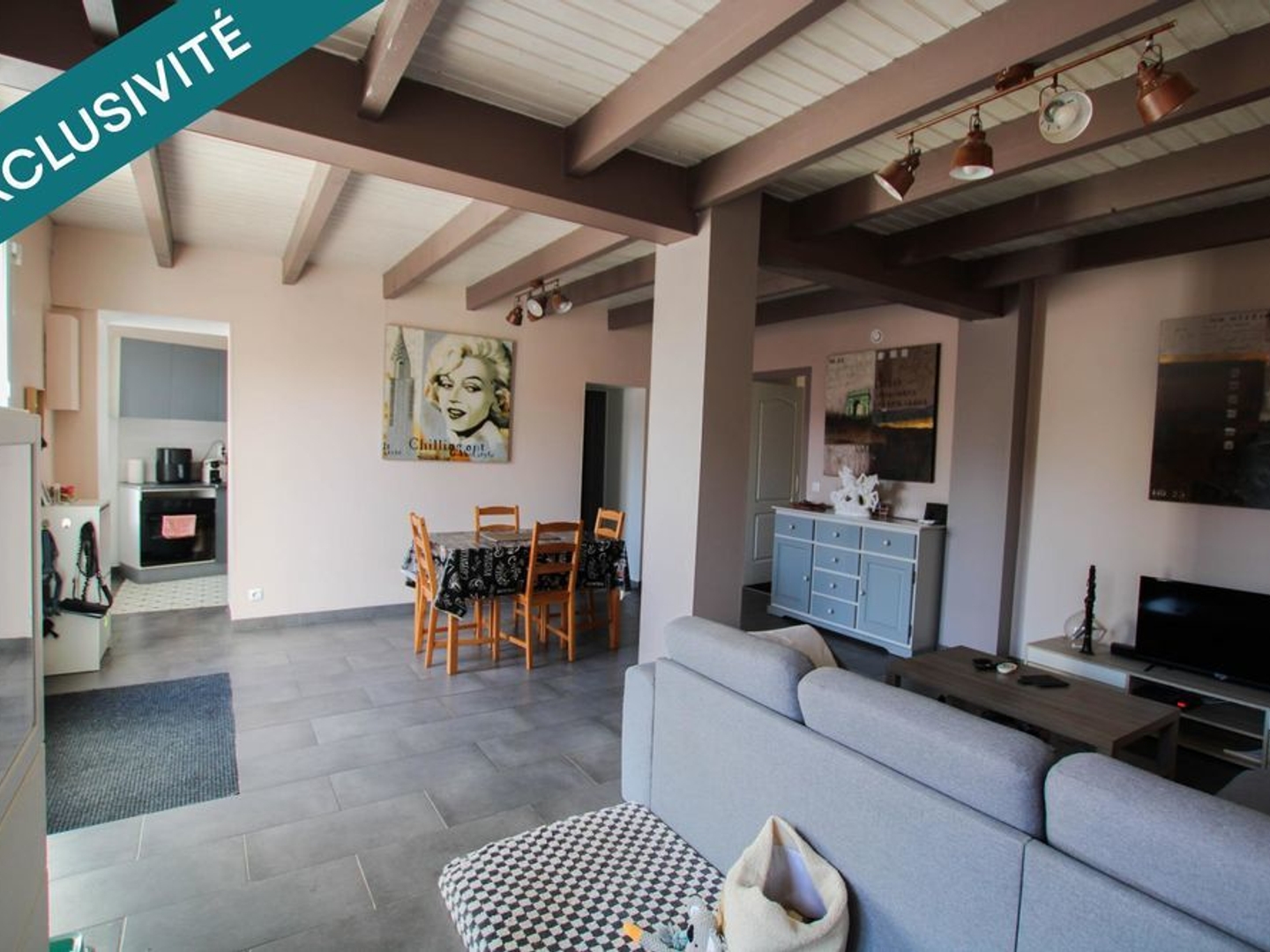 Maison à vendre - 4 pièces - 91m2 - Val-De-Livenne (33860)