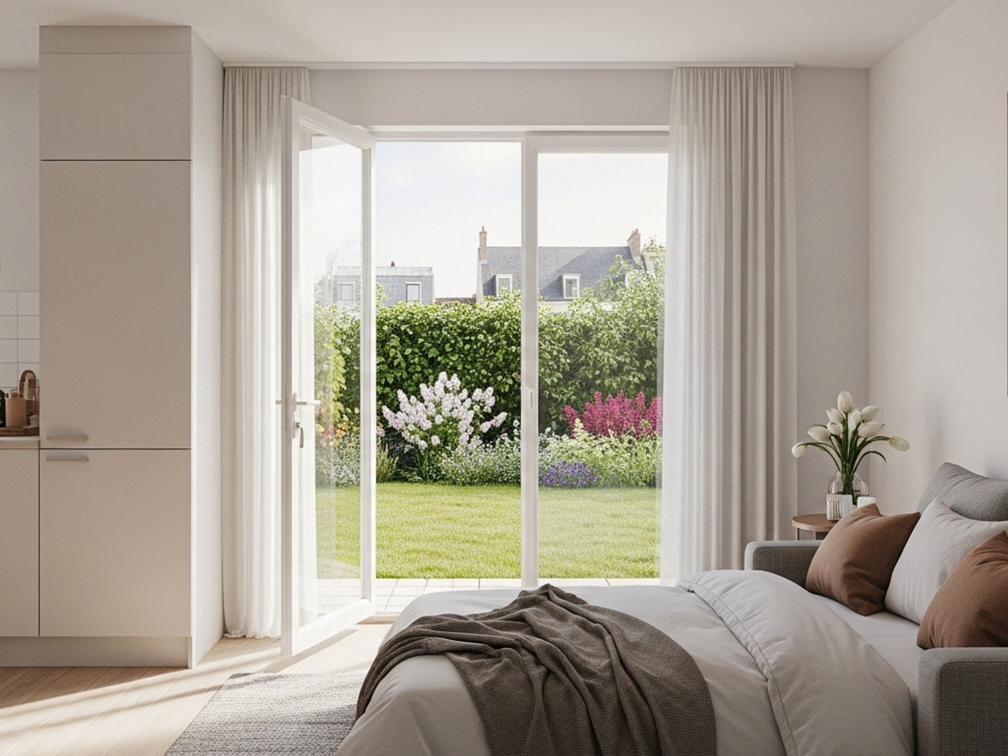 STUDIO de 39m² + UN JARDIN + PARKING - CUCQ