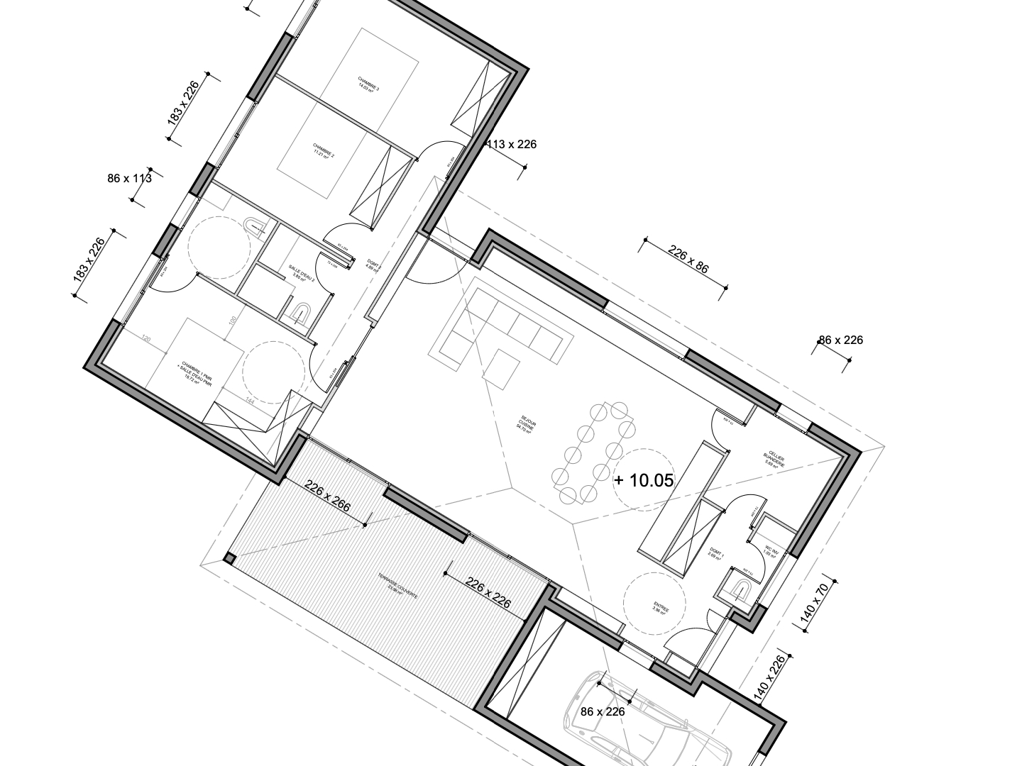 Maison à vendre - 4 pièces - 124m2 - Ghisonaccia (20240)