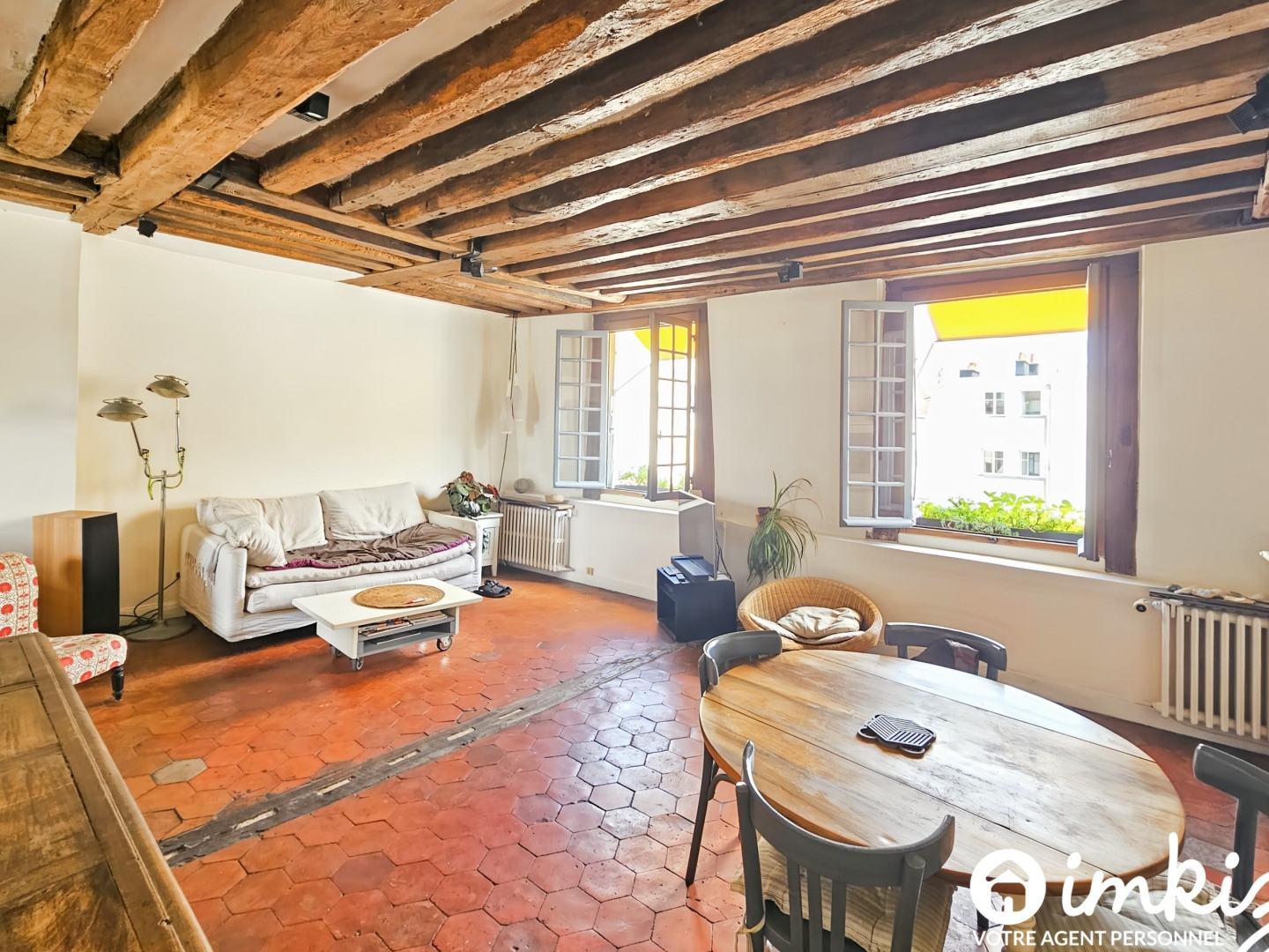 Duplex atypique en dernier étage