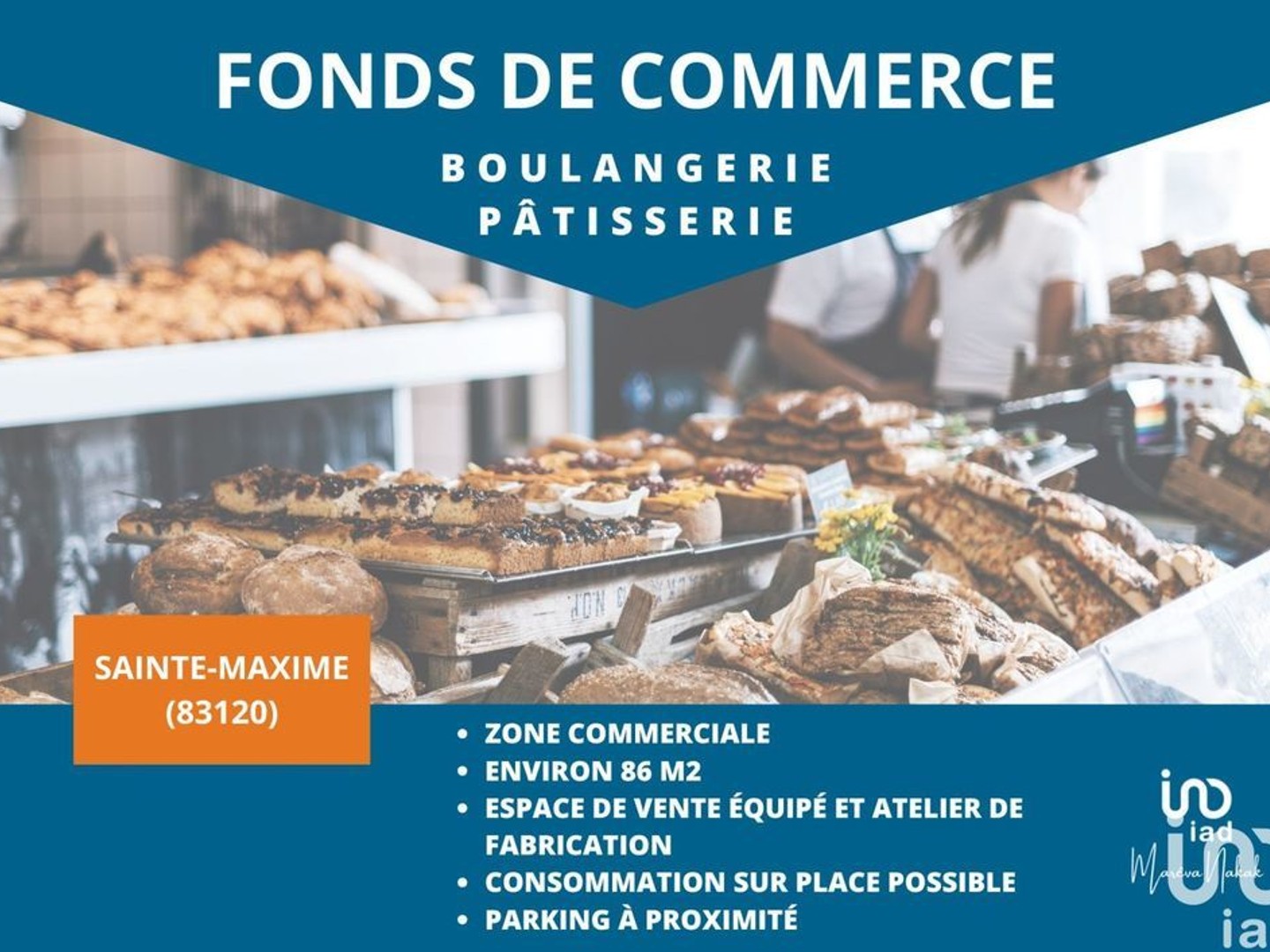 Vente Boulangerie 86 m²