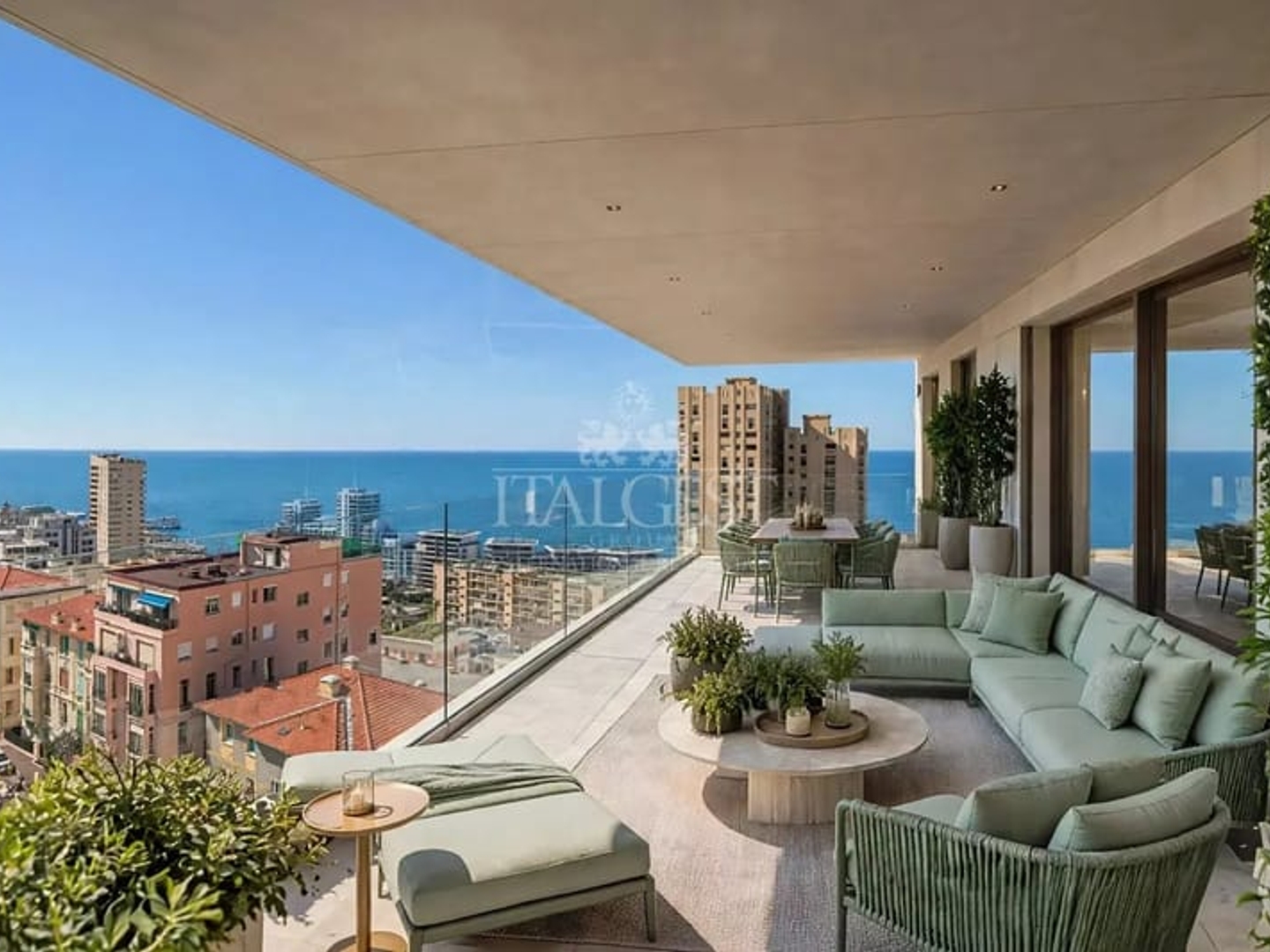 Vivez Monaco et son lifestyle · BLUEMONT · Beausoleil · À quelques mètres du Boulevard des Moulins — Appartement 4 pièces · 8ème étage · Sud‑ouest · Vue panoramique mer et Monaco · Livraison fin 2029