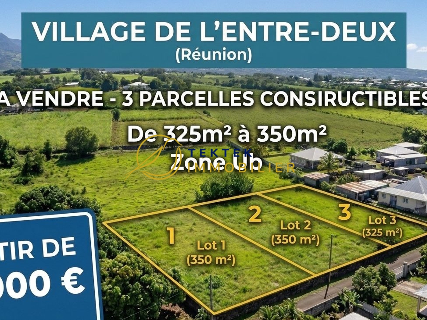 Terrain en individuel 325 m²