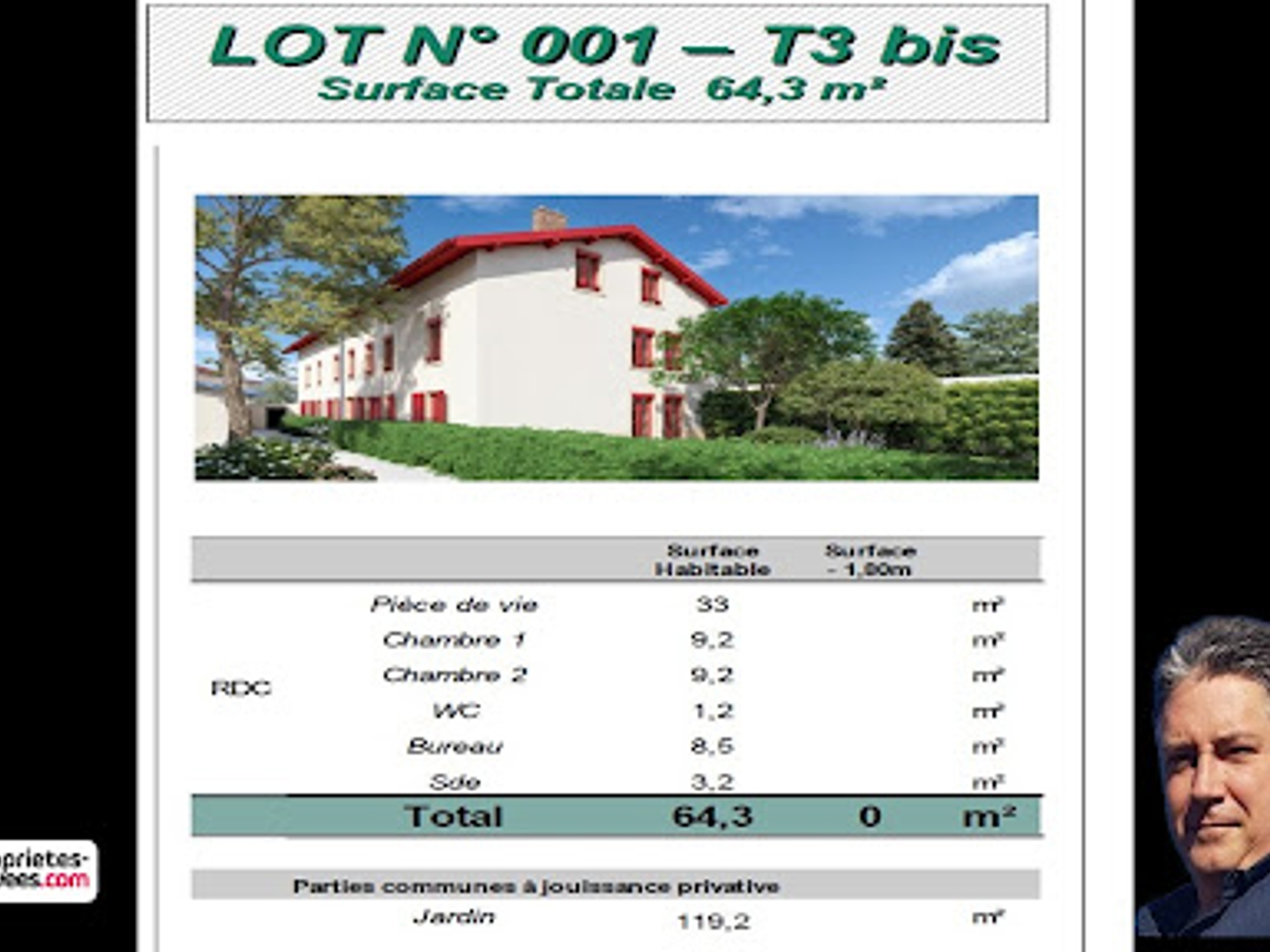 Appartement à vendre - 4 pièces - 64m2 - Lyon 3e (69003)