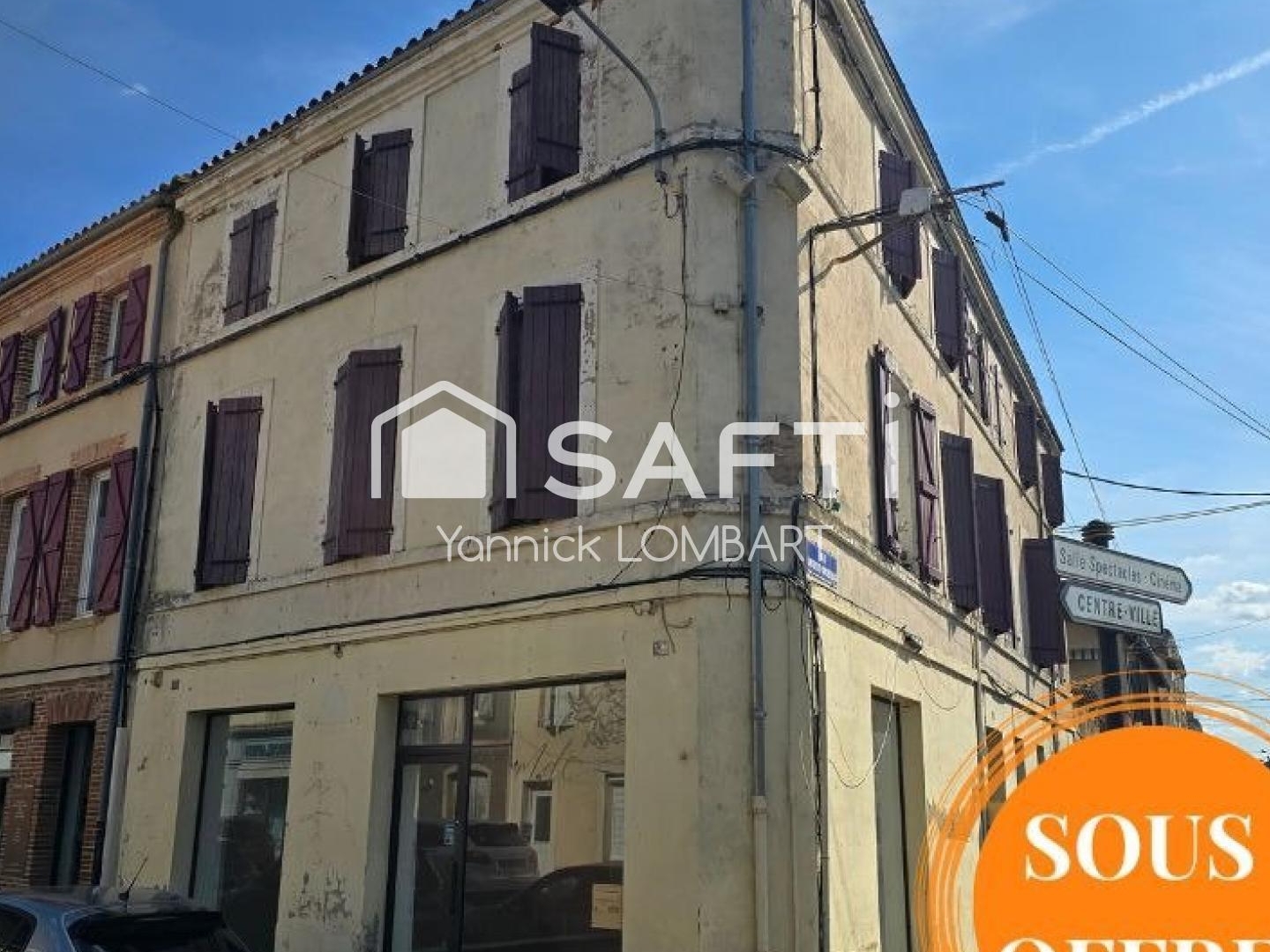 Immeuble 4 appartements + un local commercial